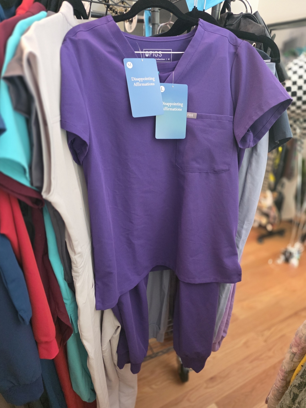 FIGS Purple Scrub Set